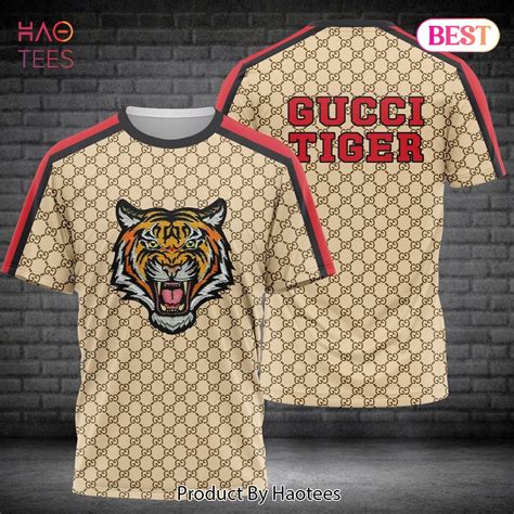 gucci lion print shirt|Gucci tiger logo.